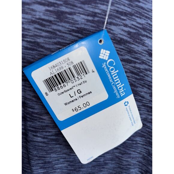 Columbia Large NWT Women's "OuterSpaced" 1/2 Zip Pullover. - Picture 4 of 6